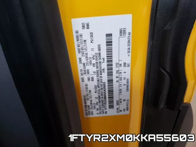 1FTYR2XM0KKA55603 фото 2