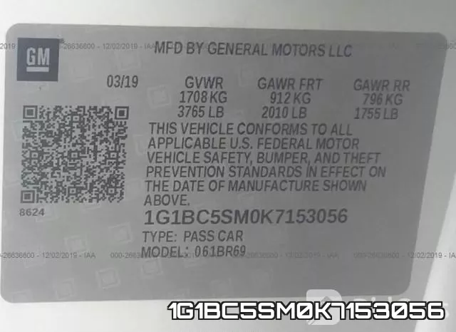1G1BC5SM0K7153056 фото 10
