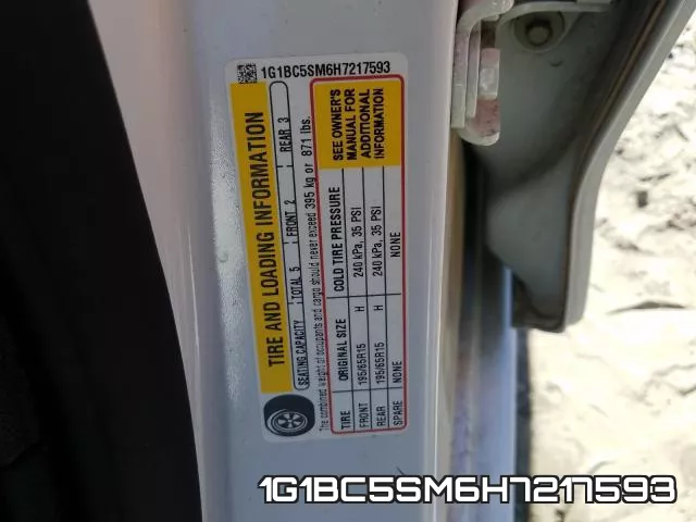 1G1BC5SM6H7217593 фото 2