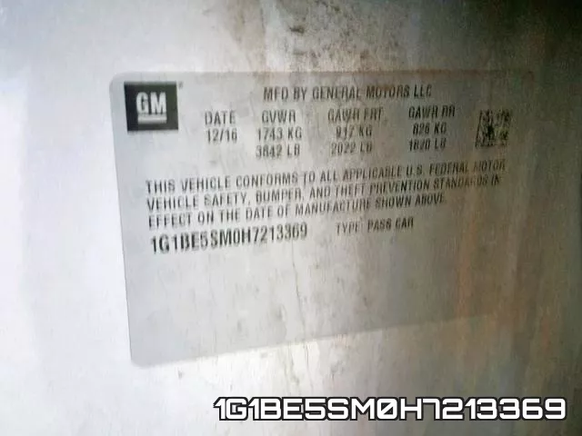 1G1BE5SM0H7213369 фото 2