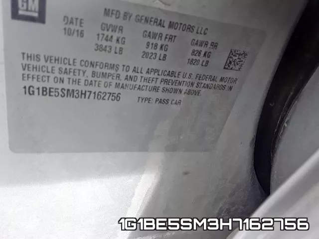 1G1BE5SM3H7162756 фото 2