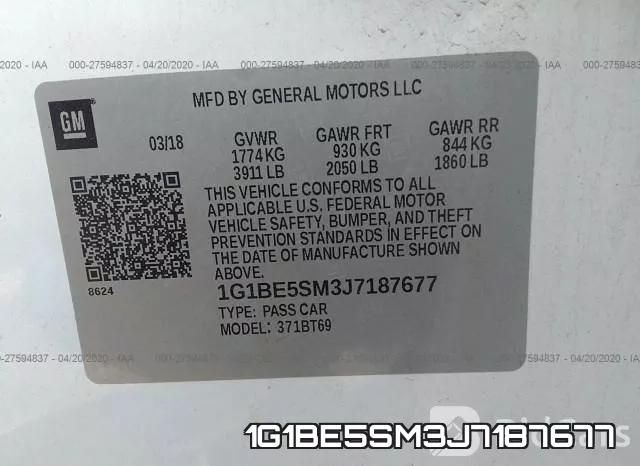 1G1BE5SM3J7187677 фото 10