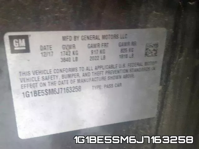 1G1BE5SM6J7163258 фото 2