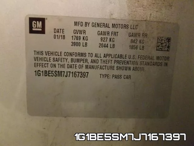 1G1BE5SM7J7167397 фото 2