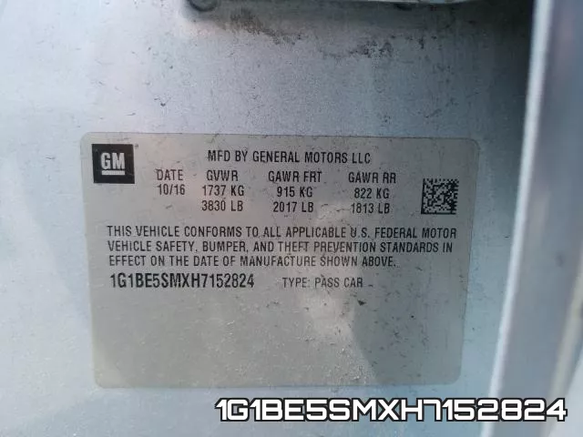 1G1BE5SMXH7152824 фото 2