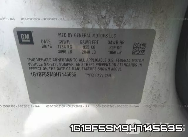 1G1BF5SM9H7145635 фото 10