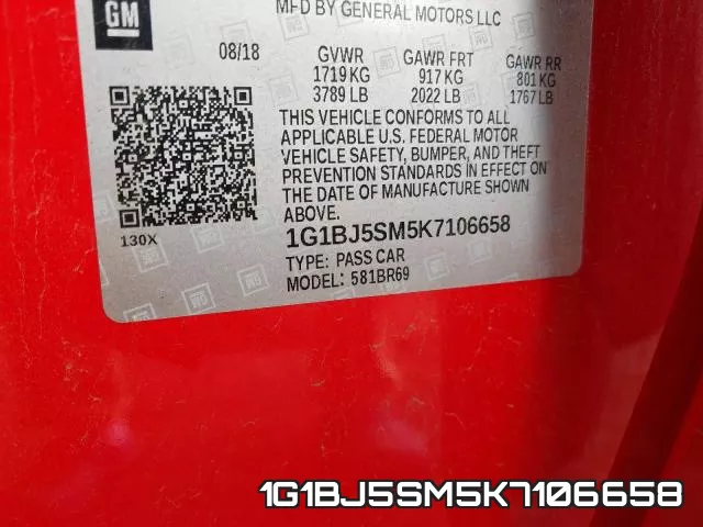 1G1BJ5SM5K7106658 фото 2