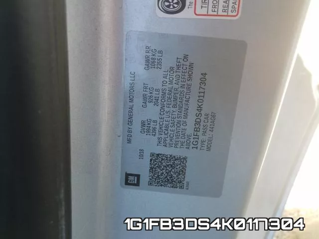 1G1FB3DS4K0117304 фото 2