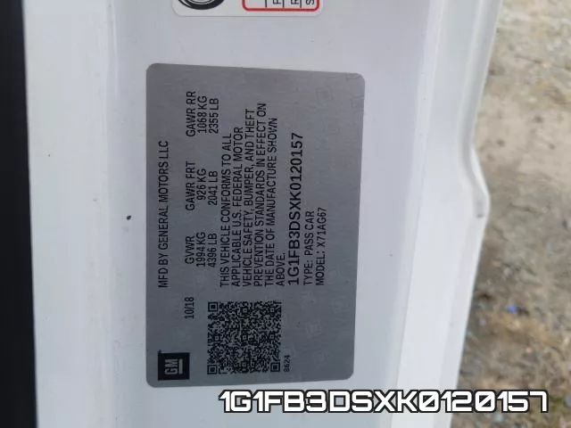 1G1FB3DSXK0120157 фото 2
