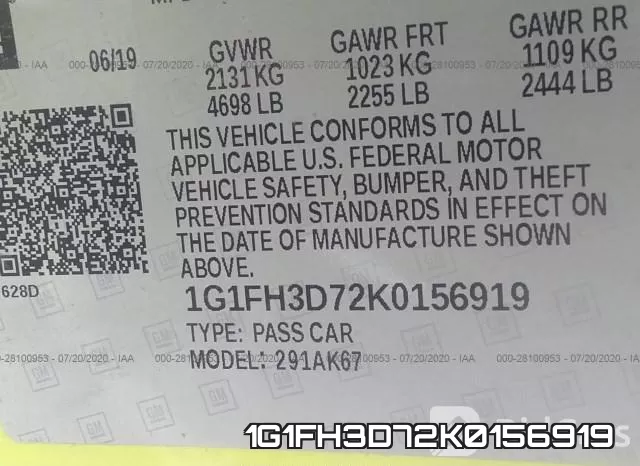 1G1FH3D72K0156919 фото 10