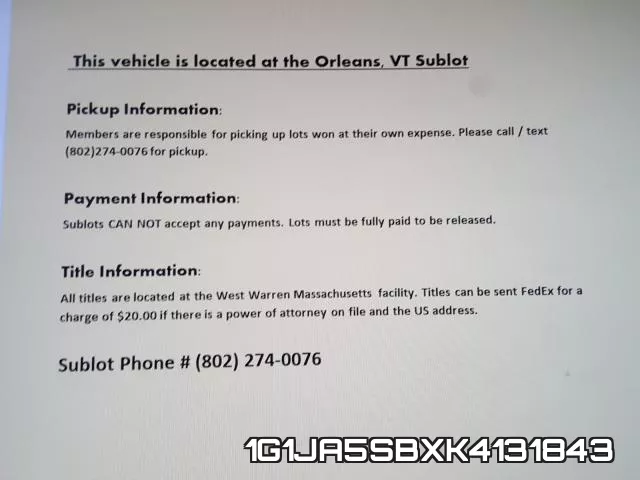 1G1JA5SBXK4131843 фото 10