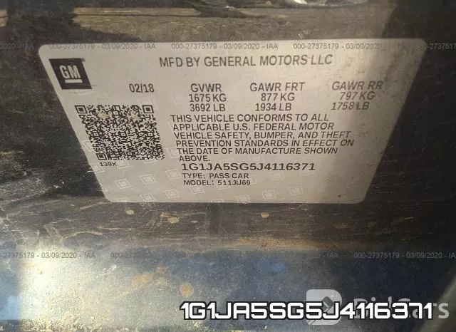 1G1JA5SG5J4116371 фото 10