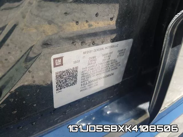 1G1JD5SBXK4108506 фото 2