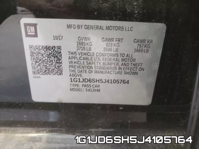 1G1JD6SH5J4105764 фото 2