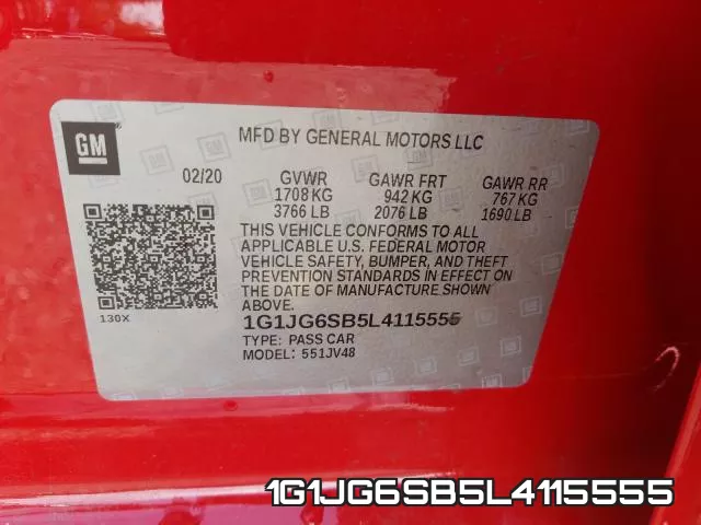 1G1JG6SB5L4115555 фото 2