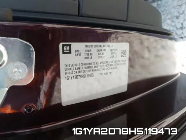1G1YA2D78H5119473 фото 2