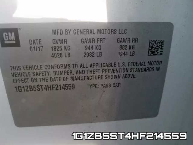 1G1ZB5ST4HF214559 фото 2