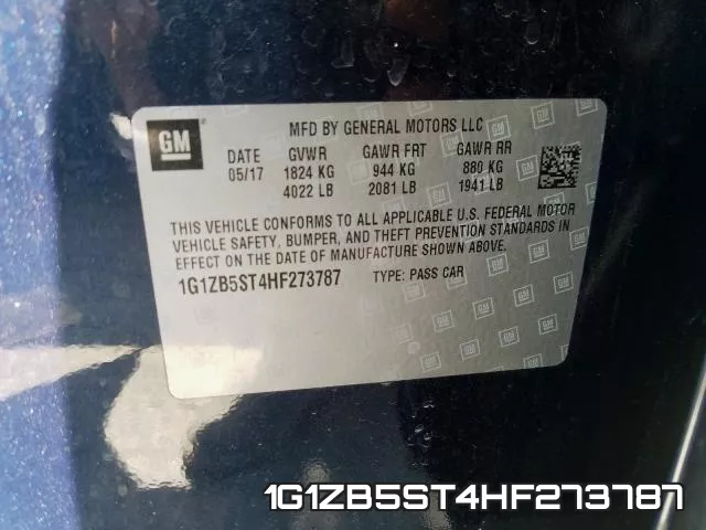 1G1ZB5ST4HF273787 фото 2