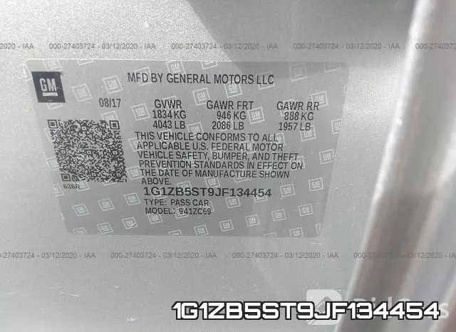 1G1ZB5ST9JF134454 фото 10