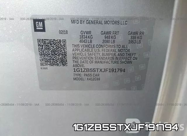 1G1ZB5STXJF191794 фото 10