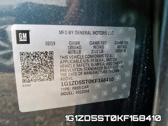 1G1ZD5ST0KF168410 фото 2