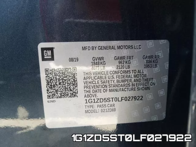 1G1ZD5ST0LF027922 фото 2