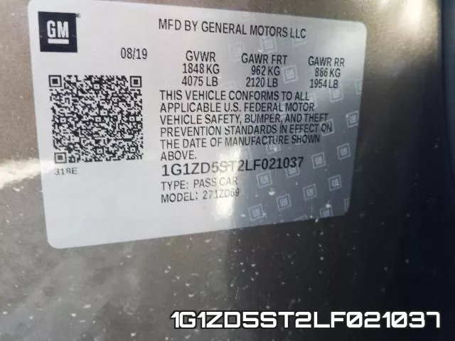 1G1ZD5ST2LF021037 фото 2