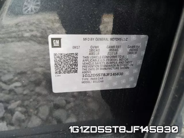 1G1ZD5ST8JF145830 фото 2