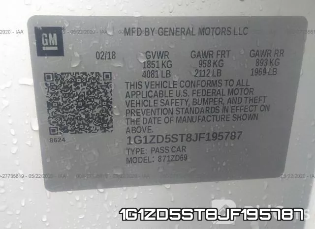 1G1ZD5ST8JF195787 фото 10