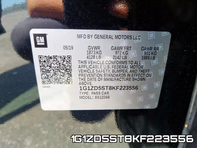 1G1ZD5ST8KF223556 фото 2