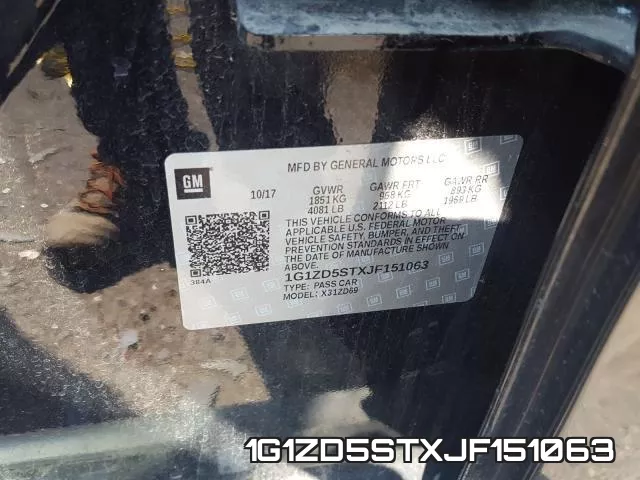 1G1ZD5STXJF151063 фото 2