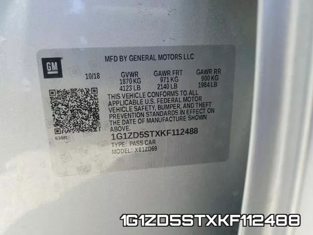 1G1ZD5STXKF112488 фото 2