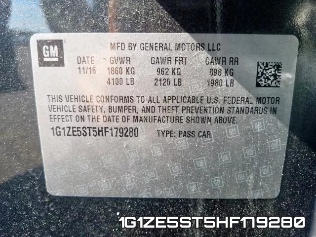 1G1ZE5ST5HF179280 фото 2