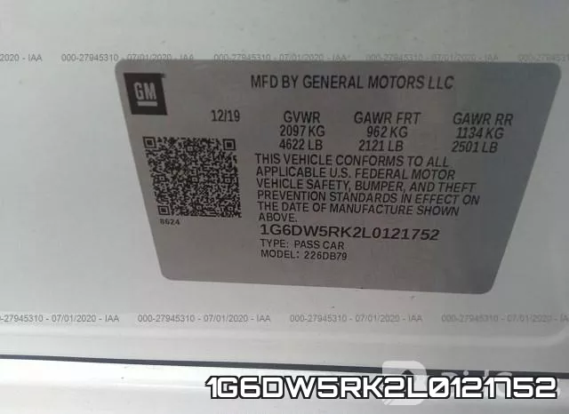1G6DW5RK2L0121752 фото 10