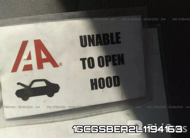 1GCGSBEA2L1194163 фото 2
