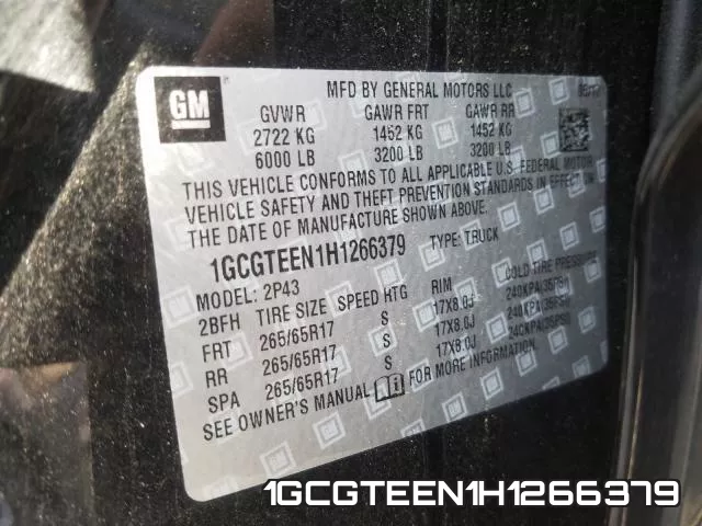 1GCGTEEN1H1266379 фото 2