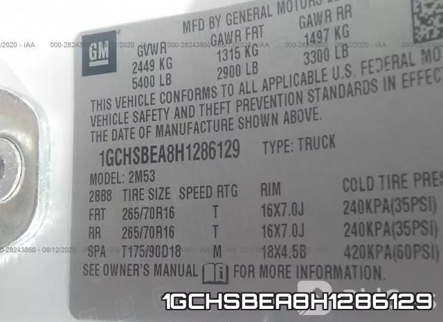 1GCHSBEA8H1286129 фото 10