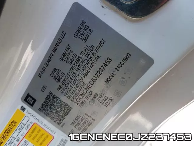 1GCNCNEC0JZ237453 фото 2