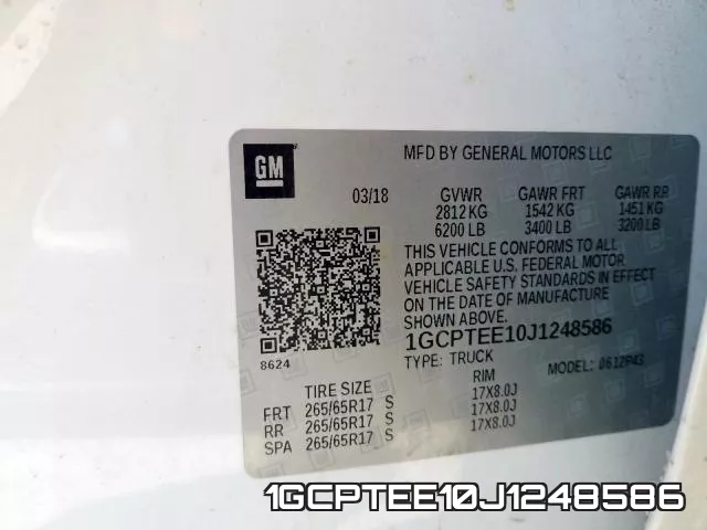 1GCPTEE10J1248586 фото 2