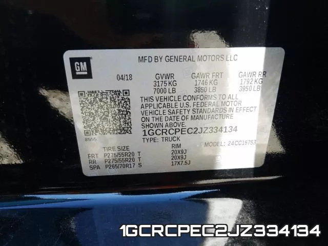 1GCRCPEC2JZ334134 фото 2