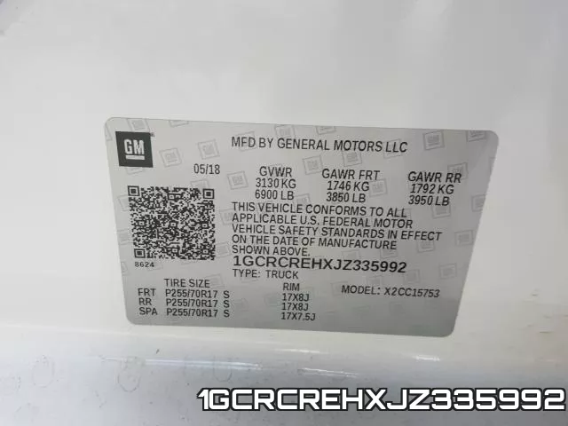 1GCRCREHXJZ335992 фото 2