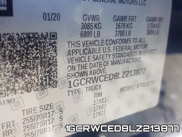 1GCRWCED8LZ213877 фото 2