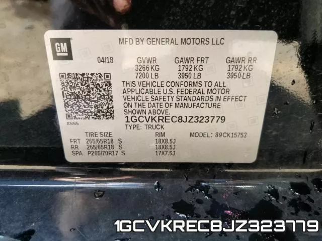 1GCVKREC8JZ323779 фото 2