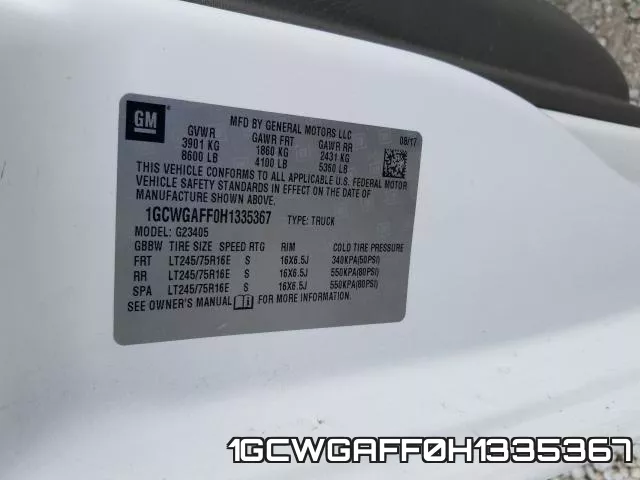 1GCWGAFF0H1335367 фото 2