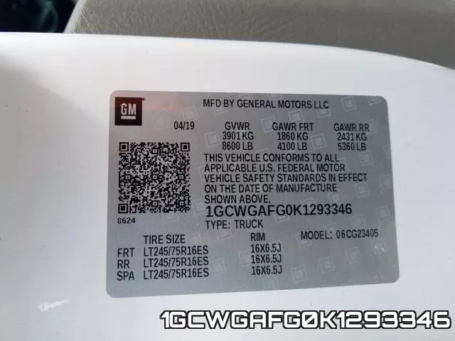 1GCWGAFG0K1293346 фото 2