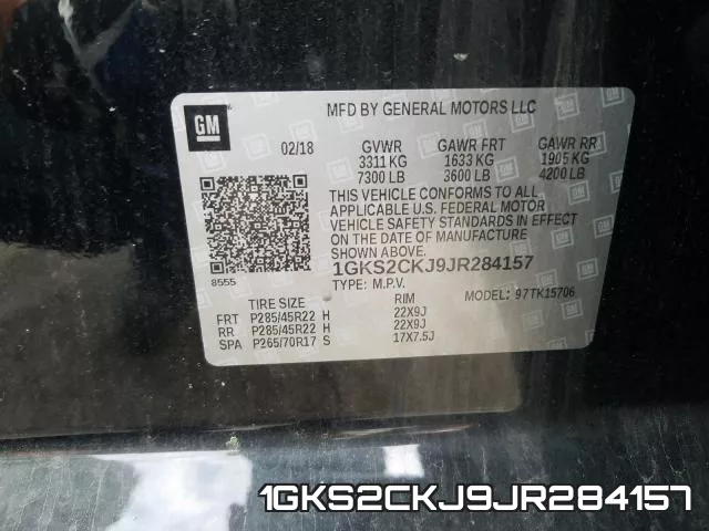 1GKS2CKJ9JR284157 фото 2