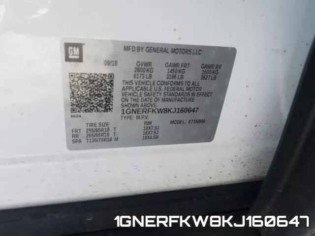 1GNERFKW8KJ160647 фото 2