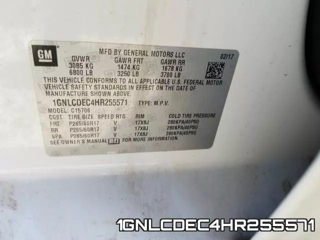 1GNLCDEC4HR255571 фото 2