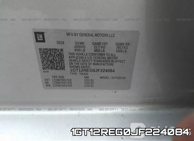1GT12REG0JF224084 фото 10