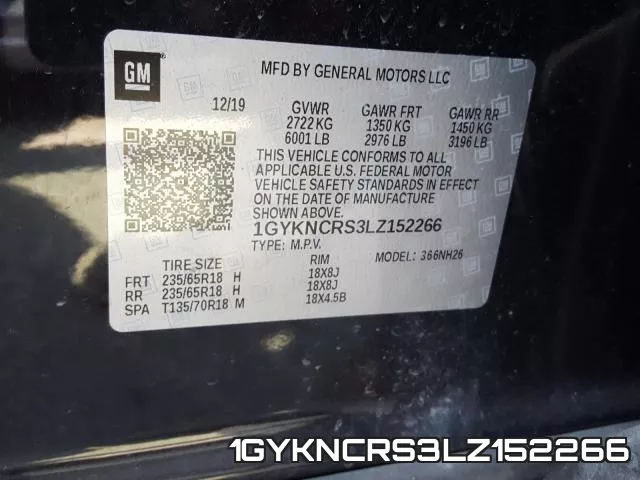 1GYKNCRS3LZ152266 фото 2